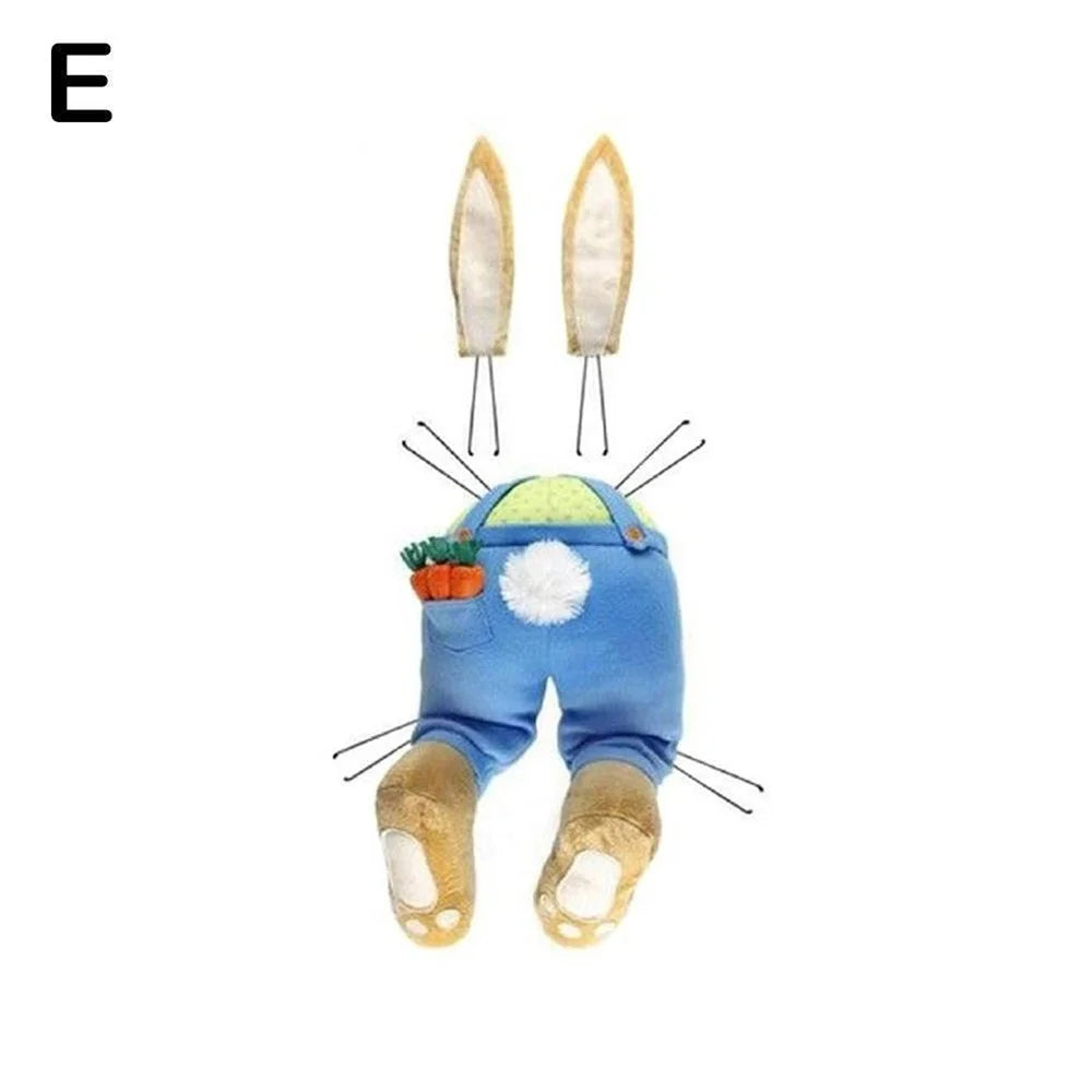 Easter Rabbit Bunny Butt Wreath Kit Door Decorations Easter Spring Outdoor Hanging Easter Decor For Home Door Wreath New 2023