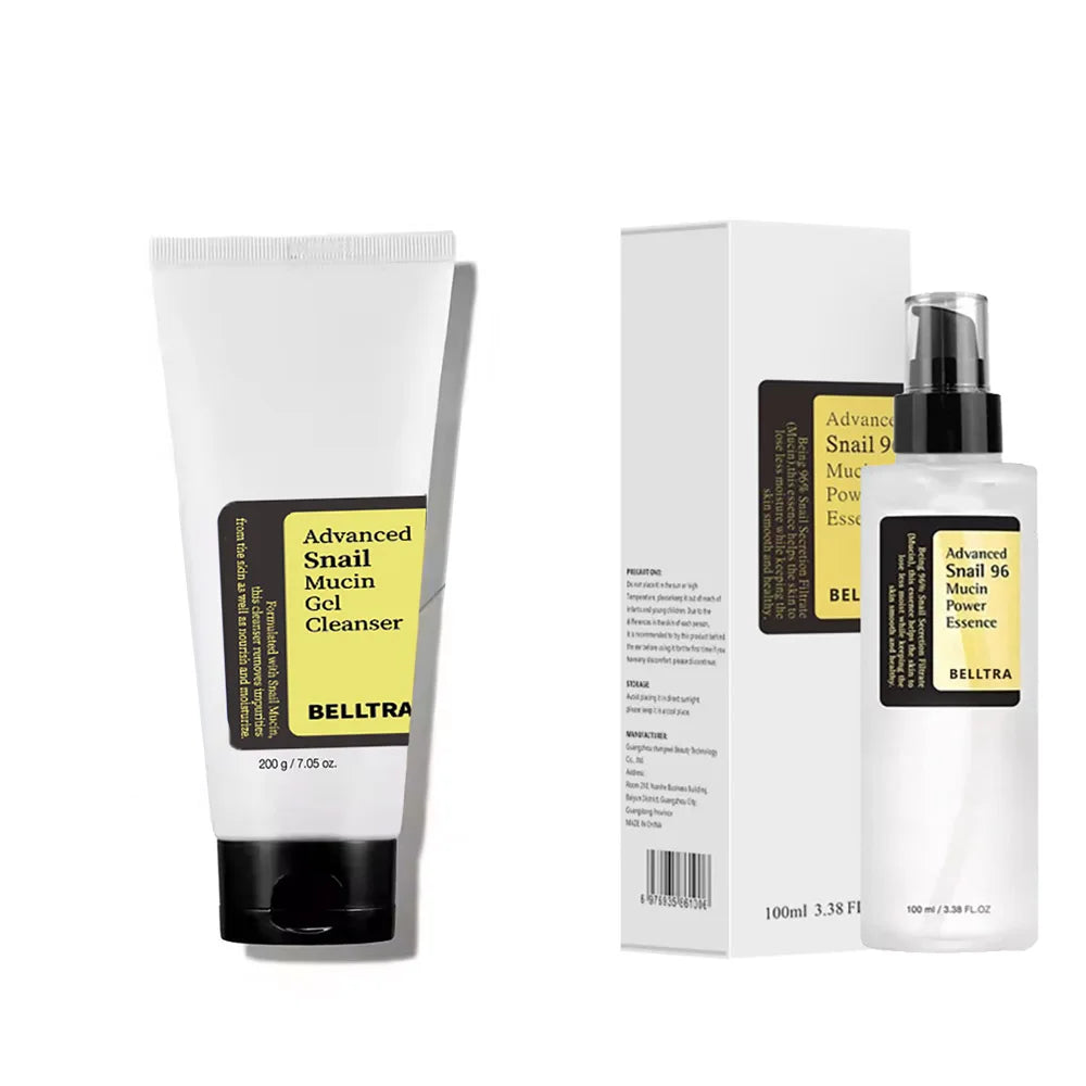 Snail mucin 96% Korean Skin Care Facial Essence Fading Fine Lines Repair Essence Firming Facial Snail Brightening Anti-Aging Set