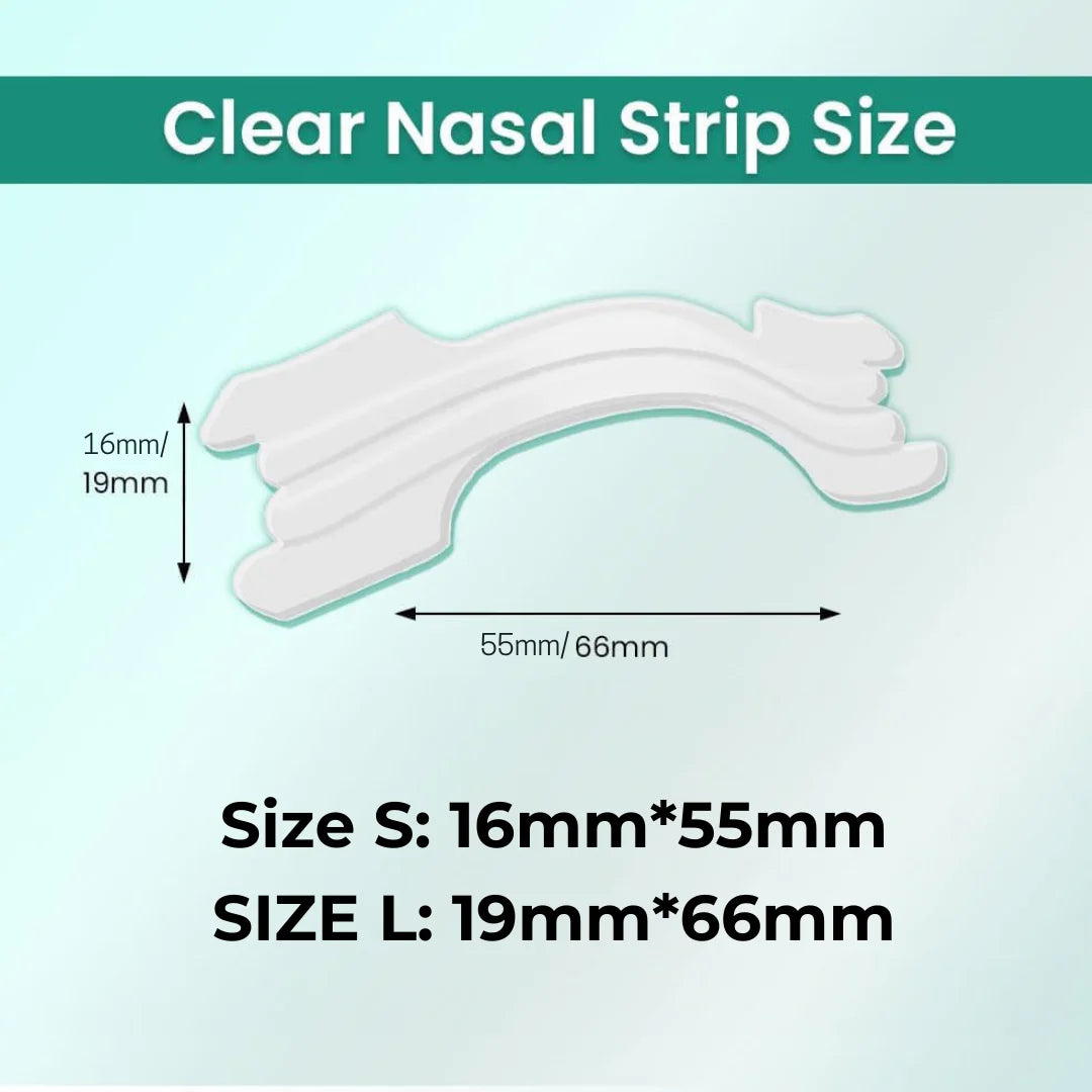 30/60PCS Nose Strips Extra Strength Nasal Strips Relief Strips for Better Sleep Transparent Anti Snoring Strips for Men & Women