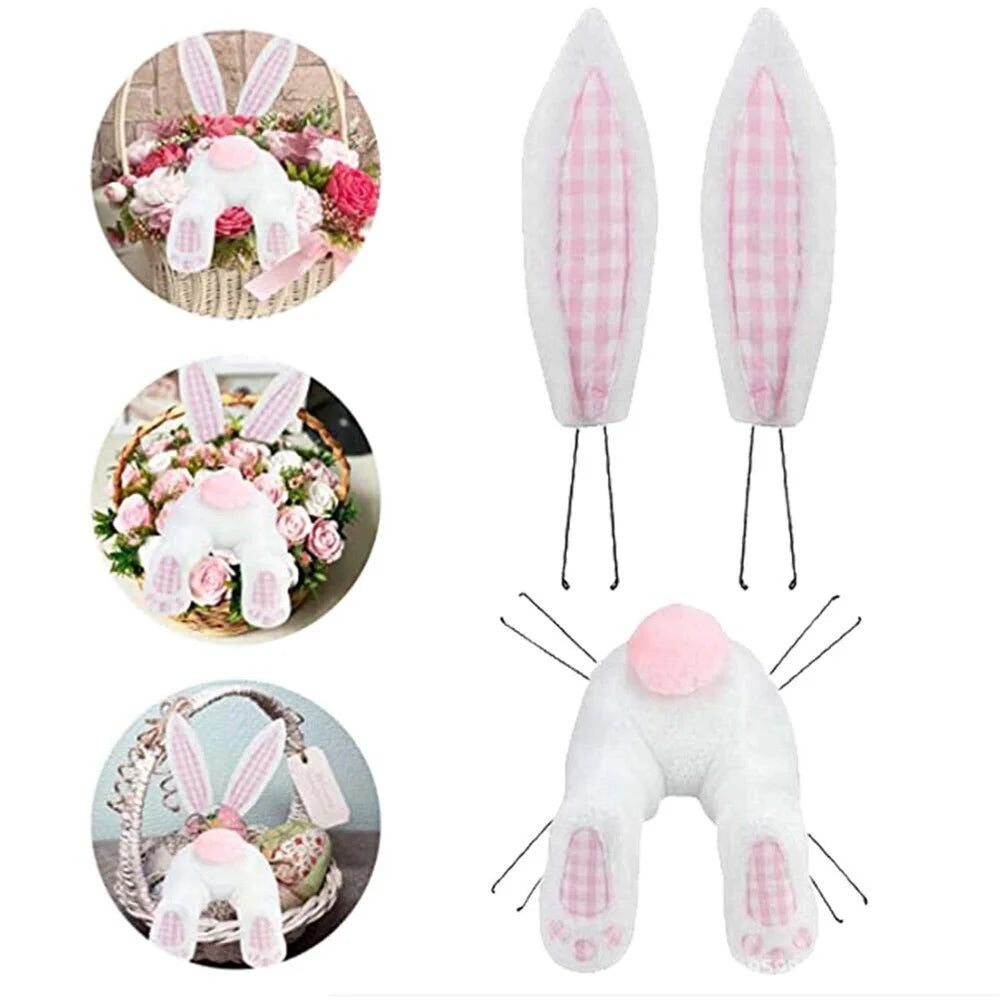 Easter Rabbit Bunny Butt Wreath Kit Door Decorations Easter Spring Outdoor Hanging Easter Decor For Home Door Wreath New 2023