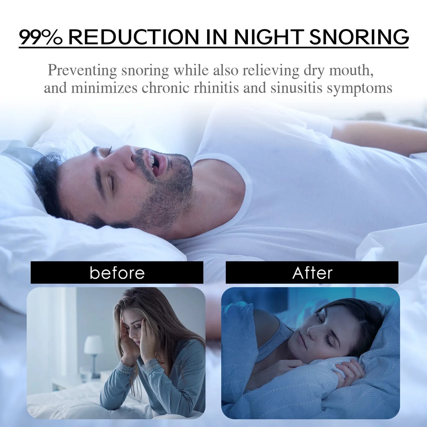 Anti Snoring Sticker Promote Better Sleep Improve Mouth Breathing Reduce Snore Nighttime Sleep Mouth Correction Tape For Adult