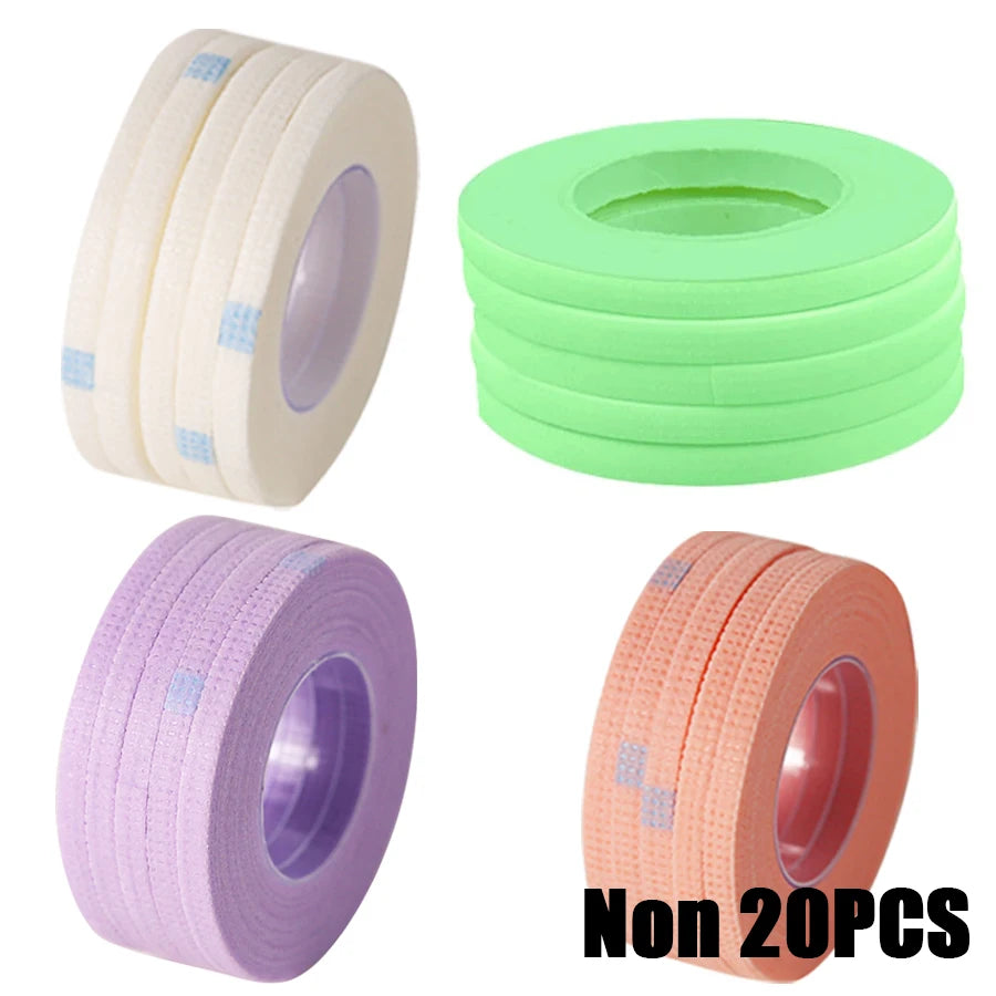 5PCS Eyelashes Extension Tape Micropore Non-Woven Lash Tape Breathable Easy To Tear Medical Tape Makeup Tools Lashistas Supplies