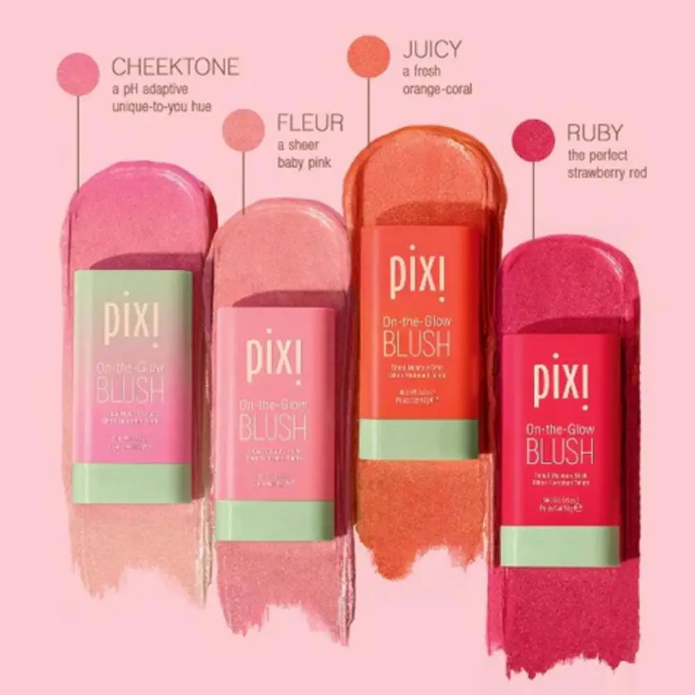 PIXI 3-in-1 Cheek Lip Tinted Moistured Blush Stick Silky Brighten Blush Cream Blusher Cosmetics Tubes Matte Contour Makeup
