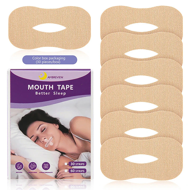 10/30Pcs At Night Mouth Correction Sticker Tape O-shaped Anti-Snoring Stickers Adult Children Preventing Mouth Breathing