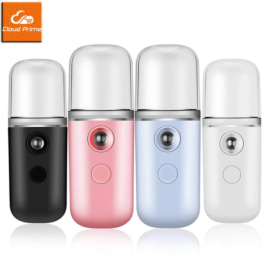30ml Mini Humidifier Portable Rechargeable Small Facial Steamer Wireless Nano Personal Face Hydrat Sprayer Cool Mist Maker