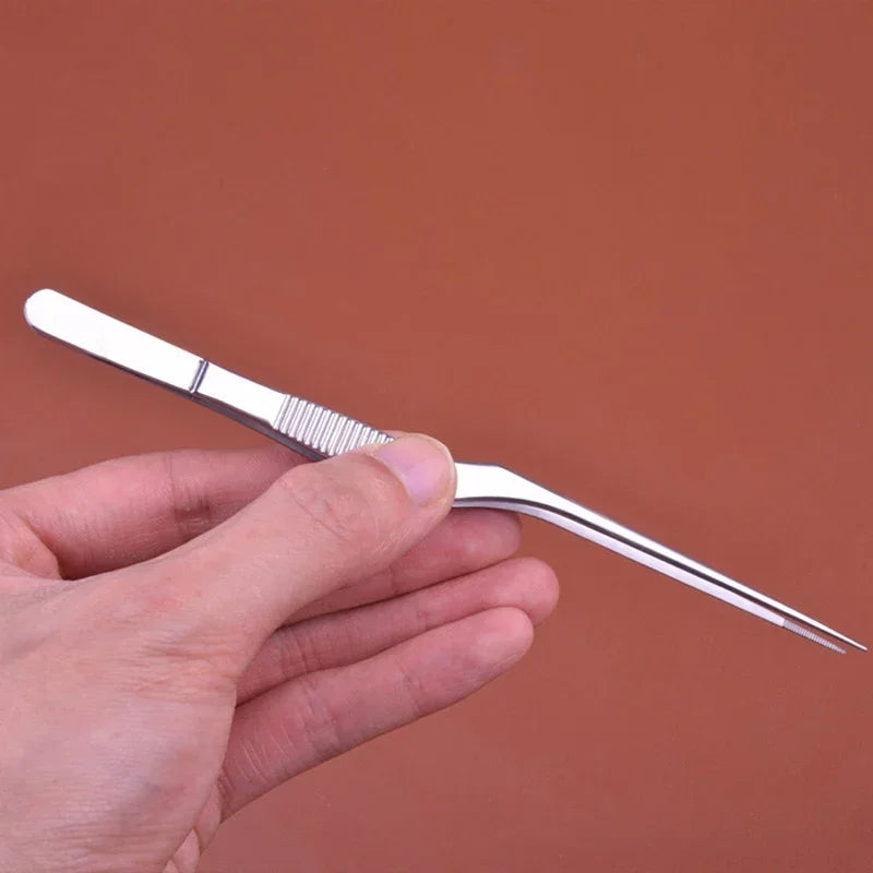 Eyelash Remover Cleaner Tweezer Ear Nose Earpick Wax Removal Forceps Angled Clamp Nasal Tool Curved Earwax Tweezers Clip