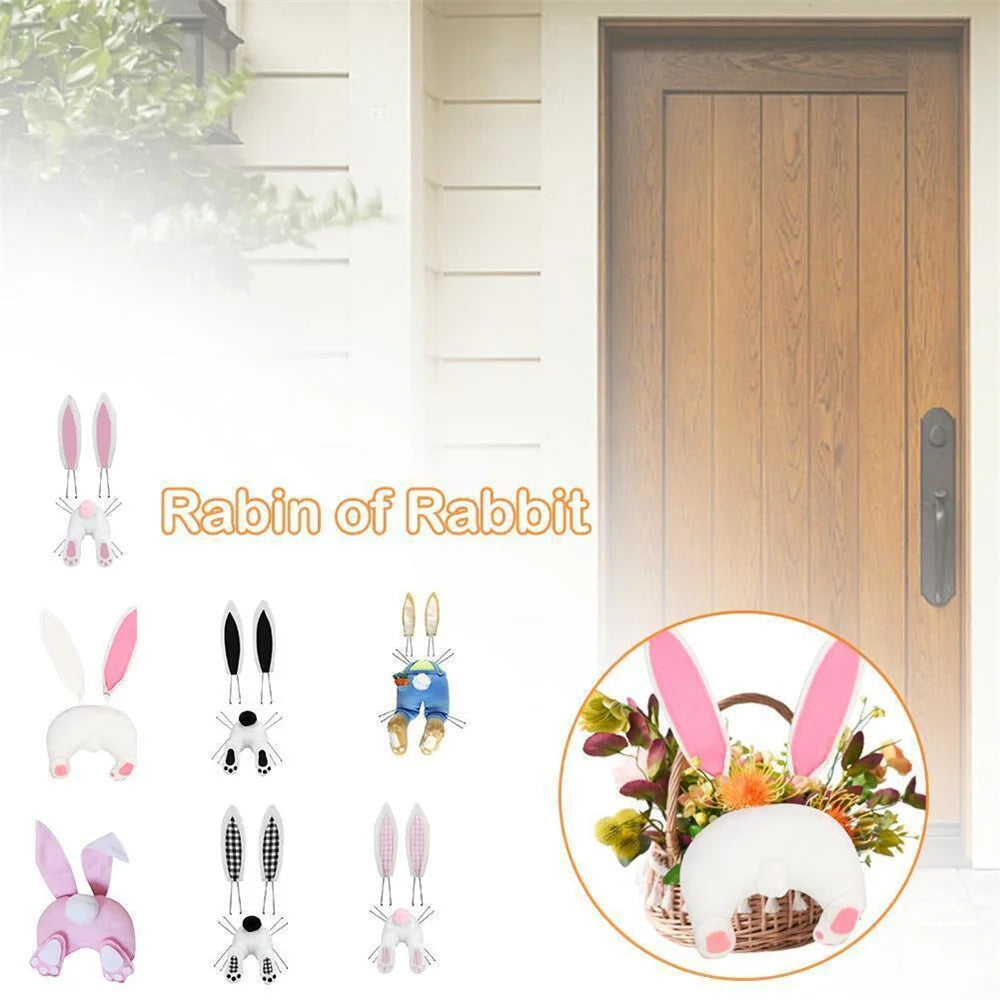 Easter Rabbit Bunny Butt Wreath Kit Door Decorations Easter Spring Outdoor Hanging Easter Decor For Home Door Wreath New 2023