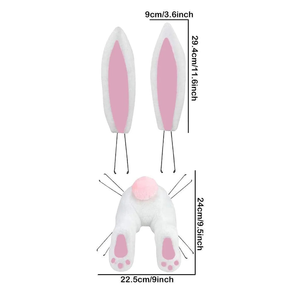 Easter Rabbit Bunny Butt Wreath Kit Door Decorations Easter Spring Outdoor Hanging Easter Decor For Home Door Wreath New 2023