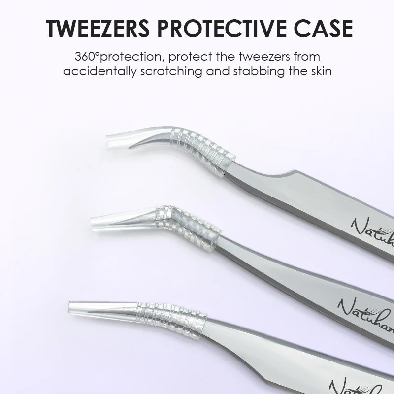 Stainless Steel Eyelash Extensions Tweezers Lash Artists High Precision Superhard Anti-Static Tweezers Makeup Tools