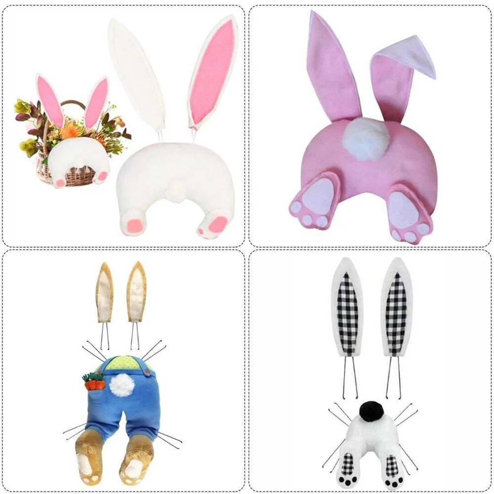 Easter Rabbit Bunny Butt Wreath Kit Door Decorations Easter Spring Outdoor Hanging Easter Decor For Home Door Wreath New 2023