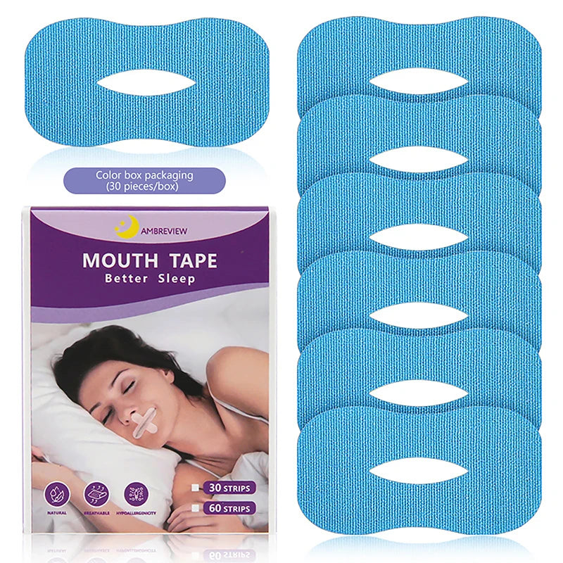10/30Pcs At Night Mouth Correction Sticker Tape O-shaped Anti-Snoring Stickers Adult Children Preventing Mouth Breathing