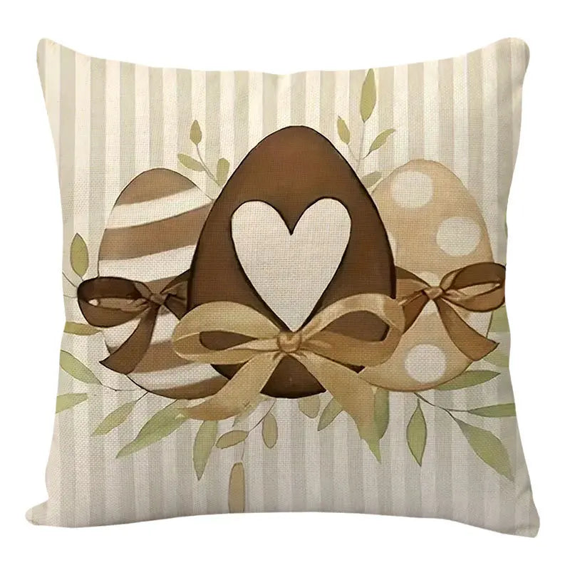 2025 Easter Rabbit Table Runner Linen Bunny Dining Table Cloth Placemat Spring Holiday Happy Easter Decoration For Home Kitchen