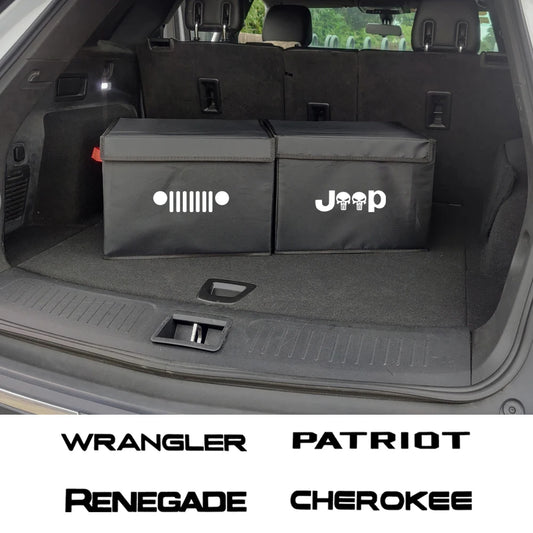 Car Trunk Organizer Storage Box For Jeep WRANGLER TRAILHAWK RUBICON RENEGADE COMPASS COMMANDER CHEROKEE Bumper car Accessories