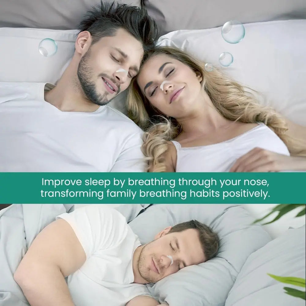 30/60PCS Nose Strips Extra Strength Nasal Strips Relief Strips for Better Sleep Transparent Anti Snoring Strips for Men & Women