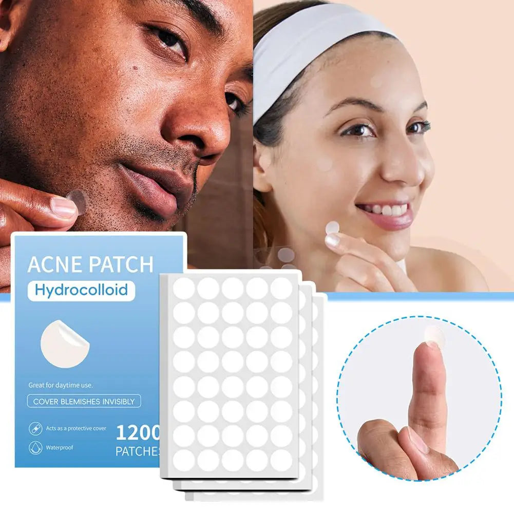 400/800/1200pcs Face Skin Care Acne Pimple Patch Invisible Professional Healing Absorbing Spot Sticker Covering For Men Women