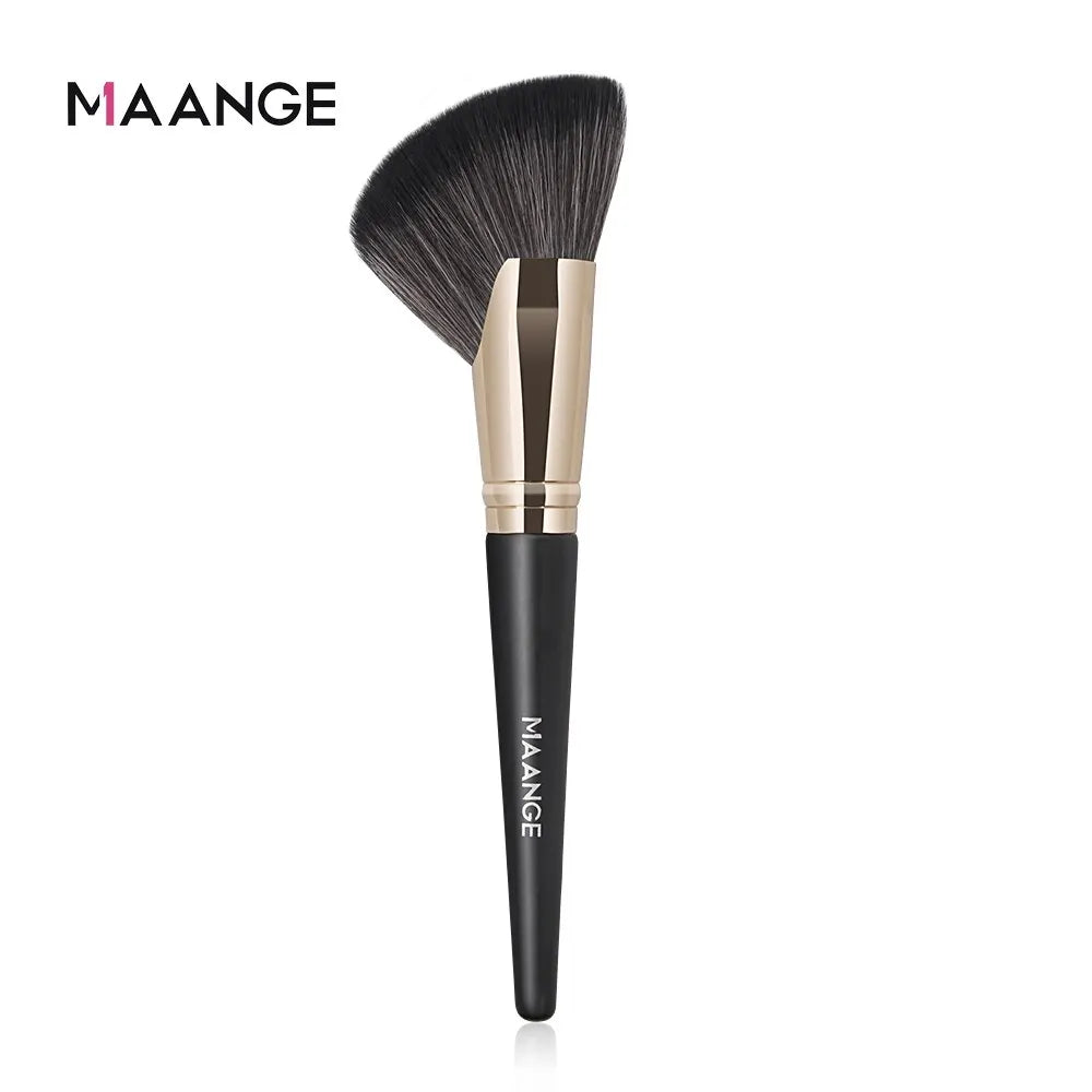 MAANGE Dense Blush Bronzer Brush Angled Makeup Brush Premium Brush Perfect For Face Contouring Highlighting For Creams Powders